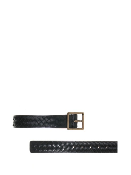 Braided leather belt