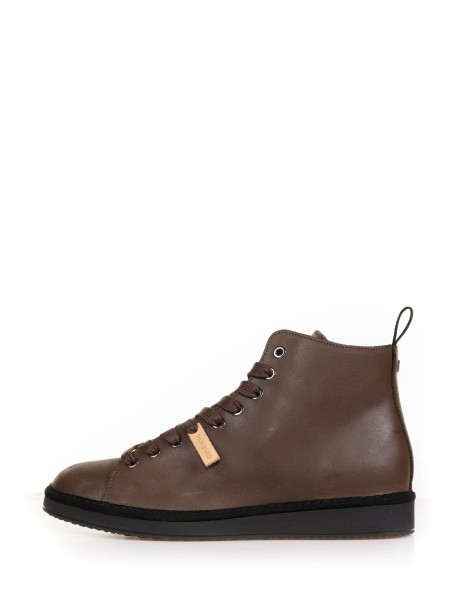 Waxed Suede P01 ankle boots