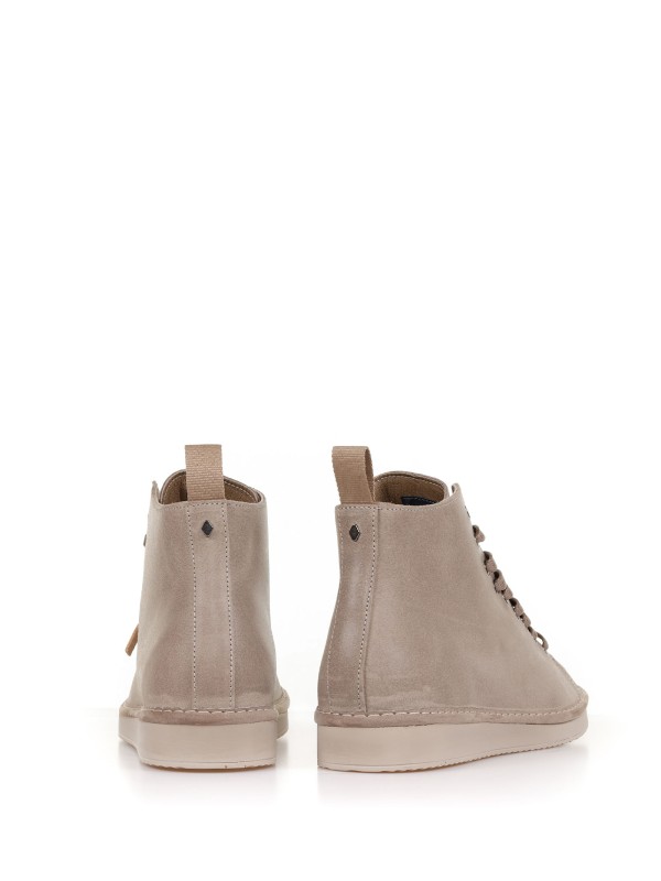 Waxed Suede P01 ankle boots