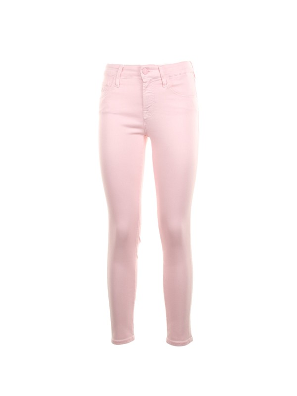High-waisted skinny jeans