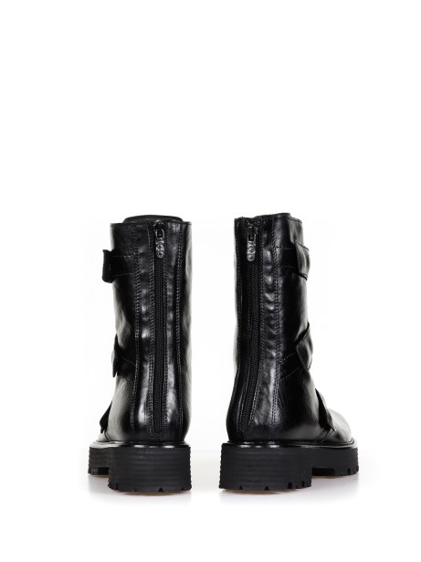 Leather Biker with zip