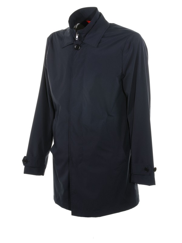 Double front waterproof trench coat