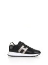 H383 sneaker with laminated leather details