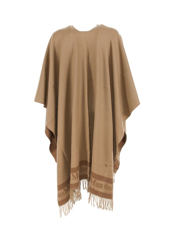 Poncho In Camel Wool