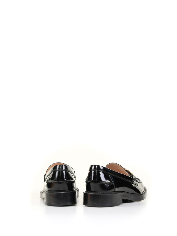 Mocassino in pelle con dettaglio