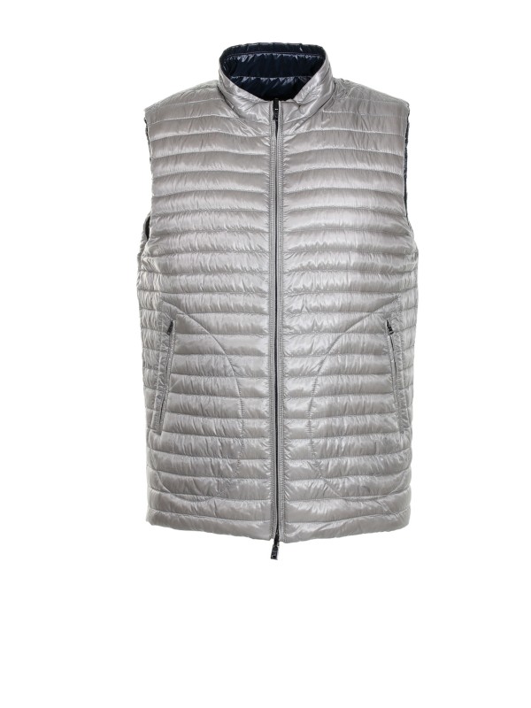 Gilet reversibile bicolore in nylon