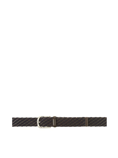 Cintura in pelle intrecciata