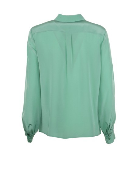 Long sleeve shirt in silk