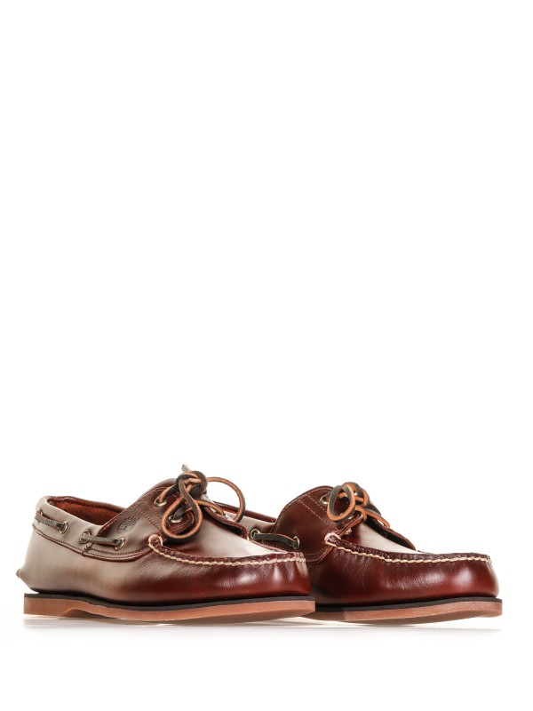 Classic leather boat shoe