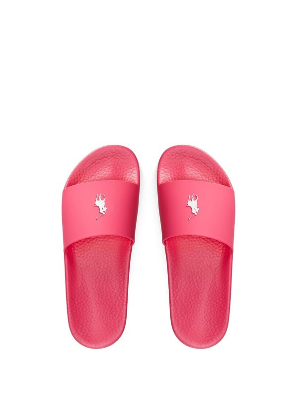 Rubber slipper with logo