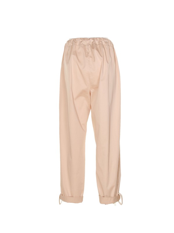Baggy trousers with drawstring