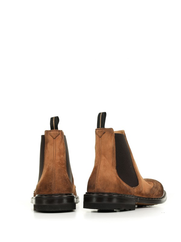 Ankle boot in aged nubuck