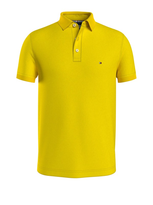 Yellow polo shirt with mini logo Yellow polo shirt with mini logo