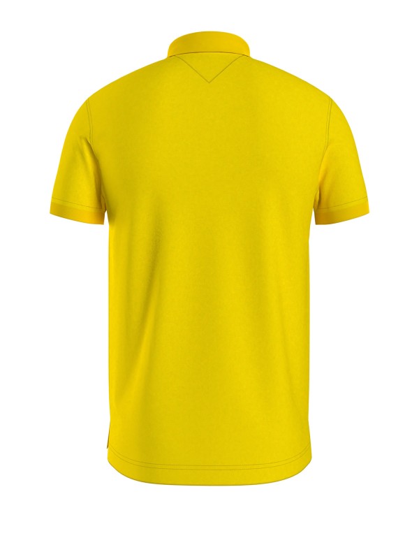 Yellow polo shirt with mini logo