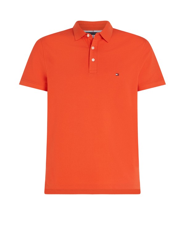 Polo arancio con mini logo