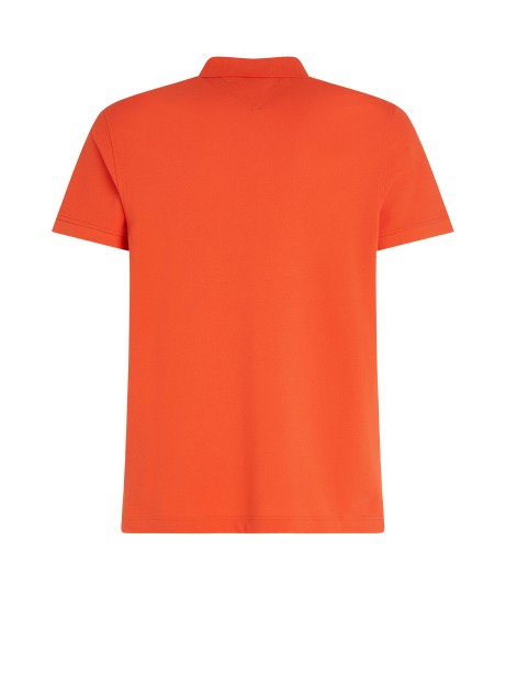 Polo arancio con mini logo 2