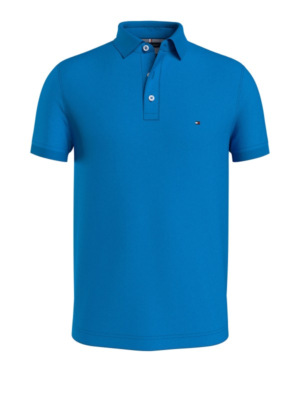 Blue polo shirt with mini logo Blue polo shirt with mini logo