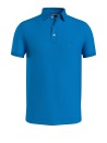 Blue polo shirt with mini logo