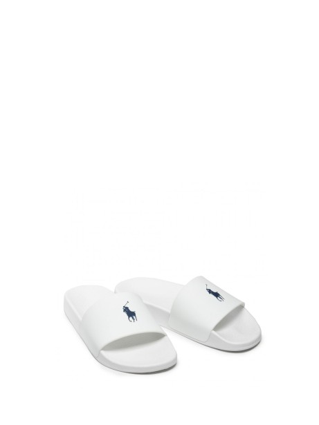Slipper with contrasting logo