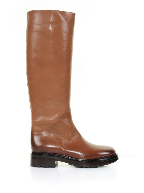 Strategia  High leather boot with shaded detail