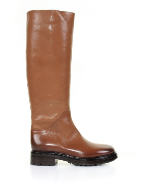 Strategia  High leather boot with shaded detail