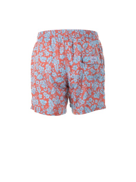 Two-tone flower patterned swimsuit 2