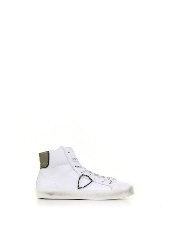 High leather sneaker