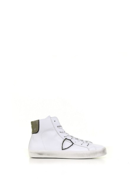 High leather sneaker