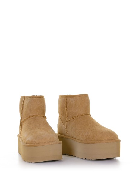 Stivaletto platform Classic Mini chestnut