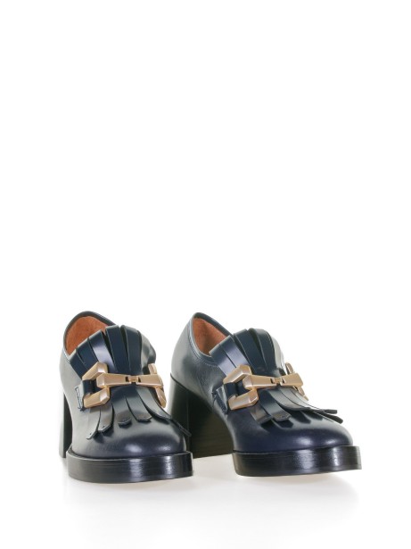 Mocassino Lya in pelle blu