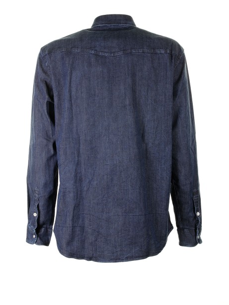 Blue denim shirt with pockets