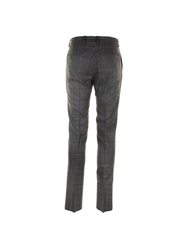 Gray regular fit trousers