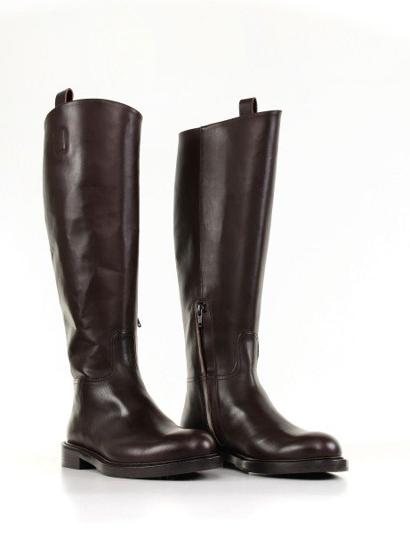 Stivale in pelle con mezza zip 2