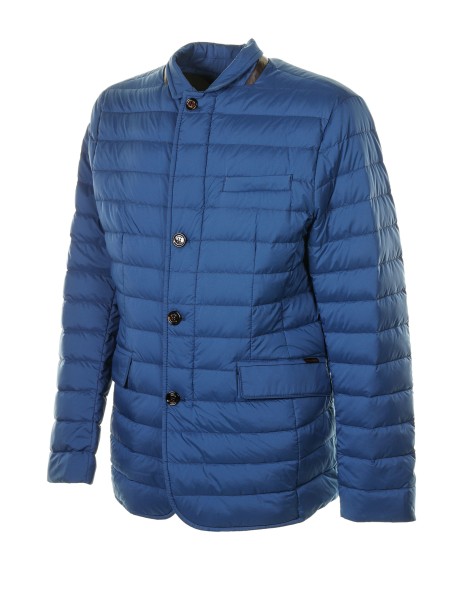 Piumino idrorepellente trapuntato blu 2