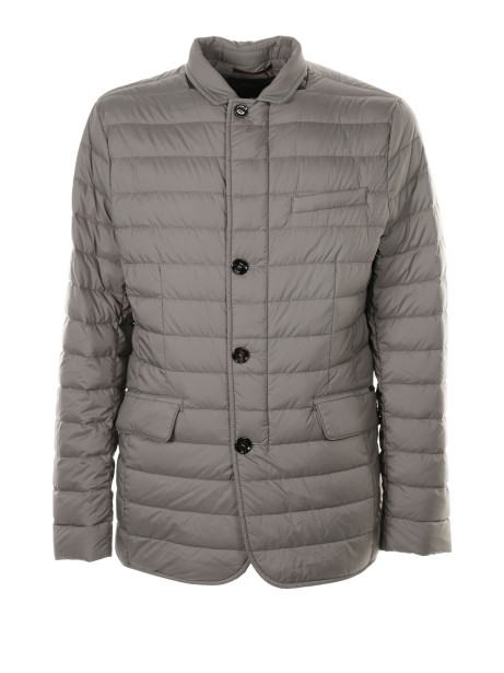 Gray quilted water repellent down jacket Gray quilted water repellent down jacket