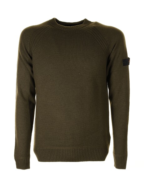 Maglia girocollo verde