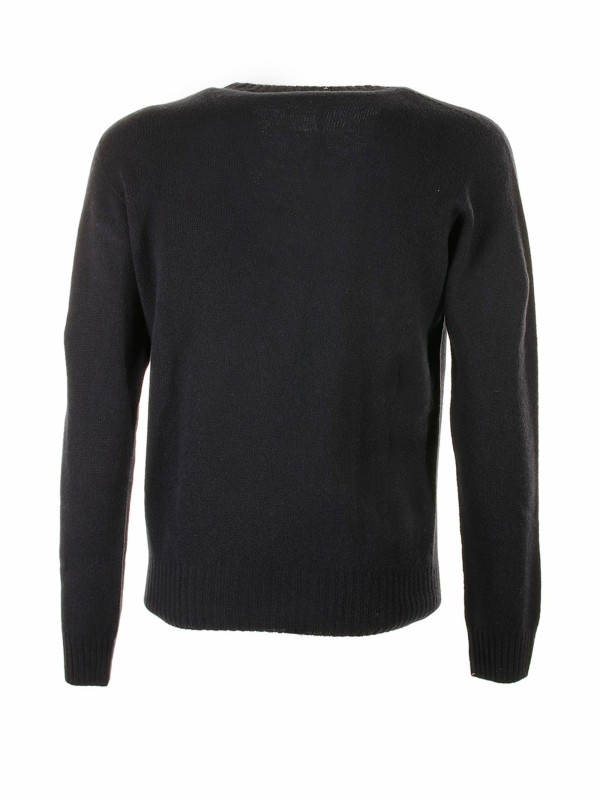 Maglia girocollo blu navy