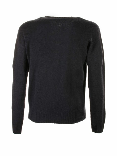 Maglia girocollo blu navy