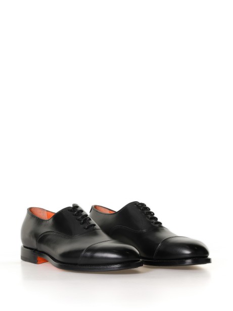 Oxford shoes in leather with toe cap