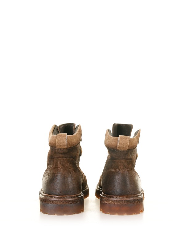 Pedula in suede and sheepskin