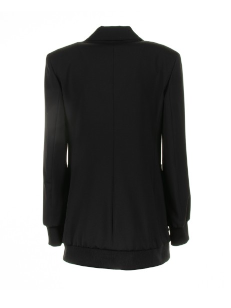Odeon single-breasted jacket in black