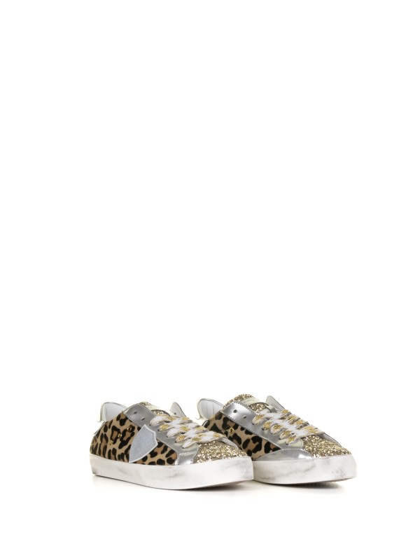 Kids leopard low sneaker