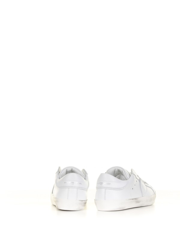 Kids low sneaker in leather