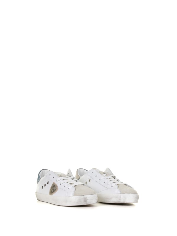 Sneaker bassa Kids con tallone blu