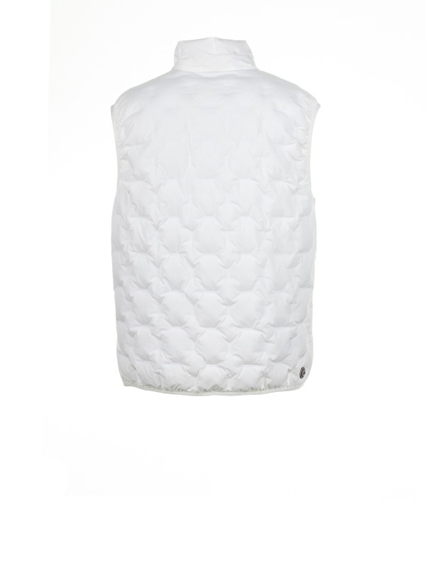 White down quilted vest