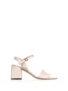 Nappa sandal with strap