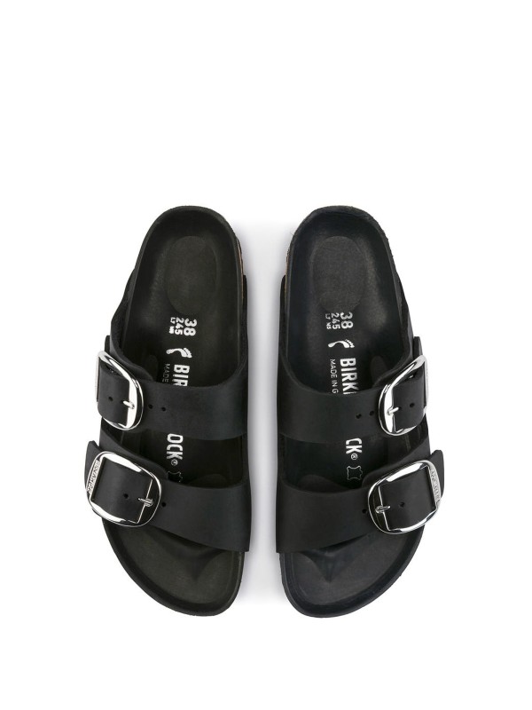 Ciabatta Arizona Big Buckle in pelle oliata