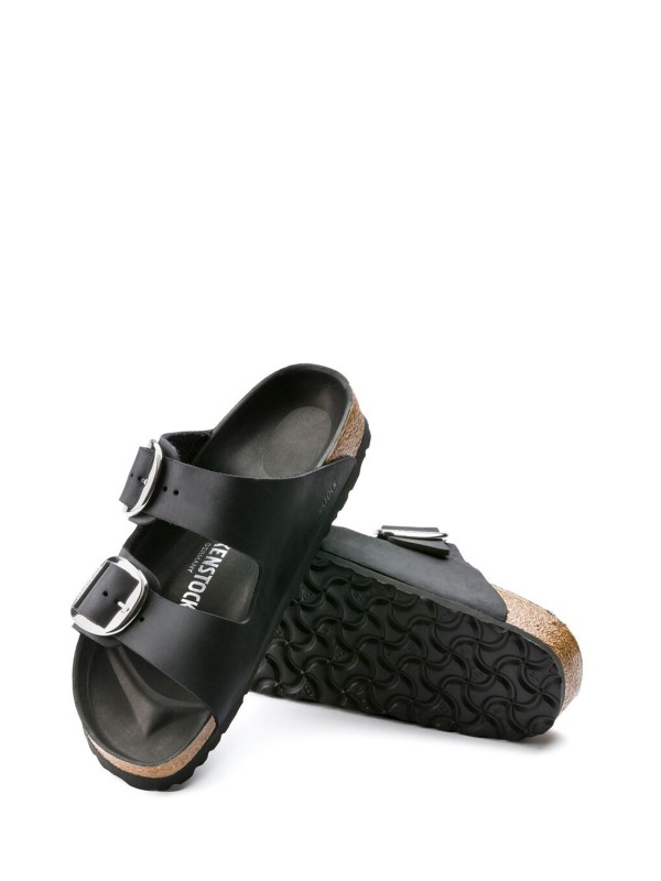 Ciabatta Arizona Big Buckle in pelle oliata