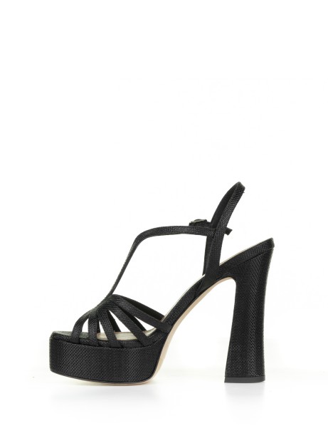 Open sandal with platform