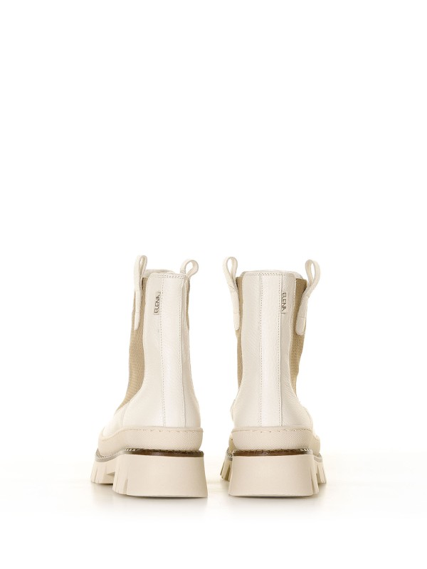 Stivaletto biker in pelle